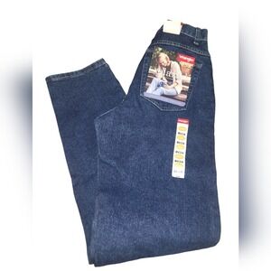 Wrangler‎ VTG Relaxed Jeans Women's 8 Long Dark Wash Denim NWT